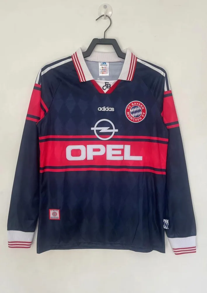 Bayern Munich 1997/1999 Retro Bayern Munich Local Camiseta de fútbol Manga larga 1997/1999