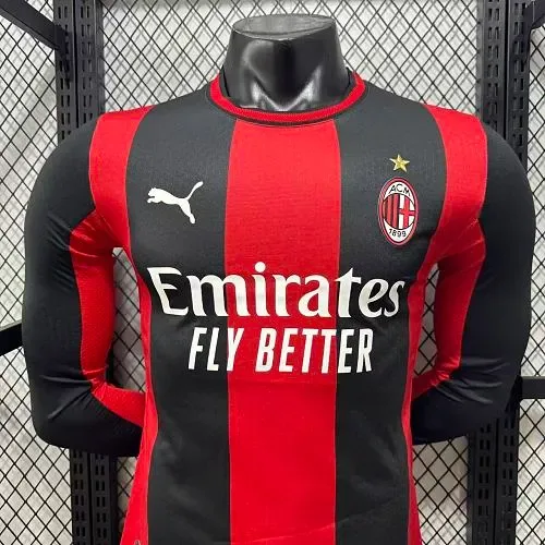 AC Milan 2026/2027 Long Sleeve Player Version AC Milan Home Football Shirt 2026/27 — 7