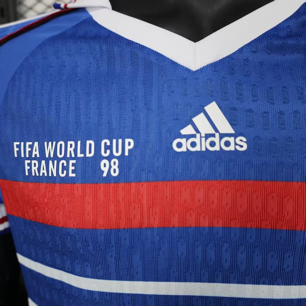 France 1998 Player Version Retro France Home Football Shirt 1998 — 4