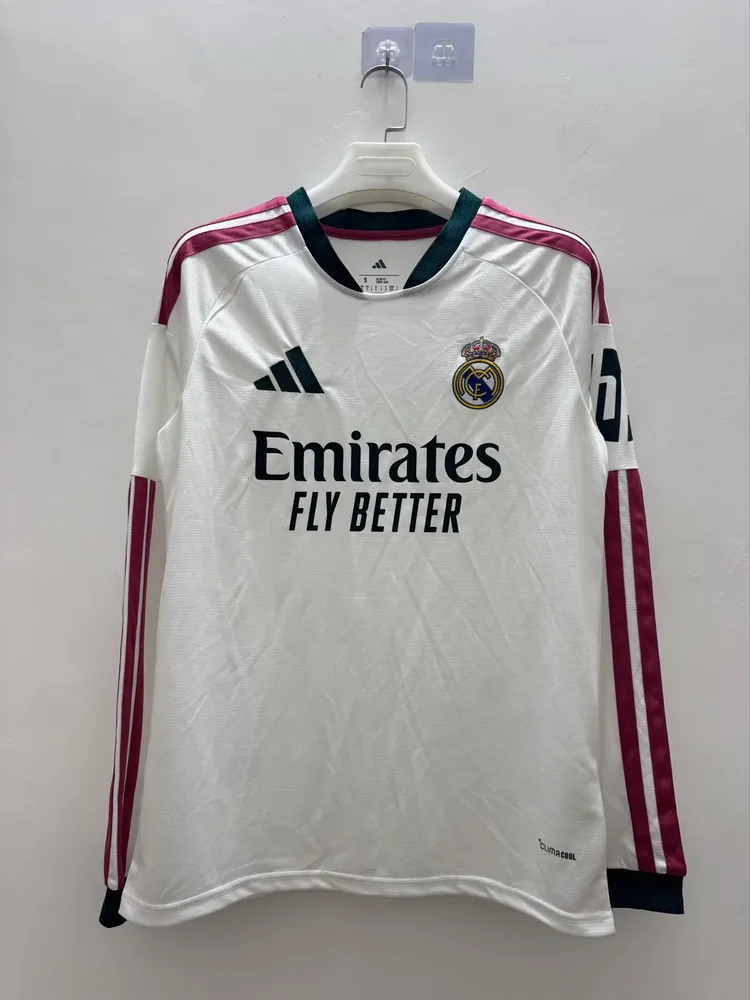 Real Madrid 2026/2027 Real Madrid Home Long Sleeve Football Jersey 2026/27