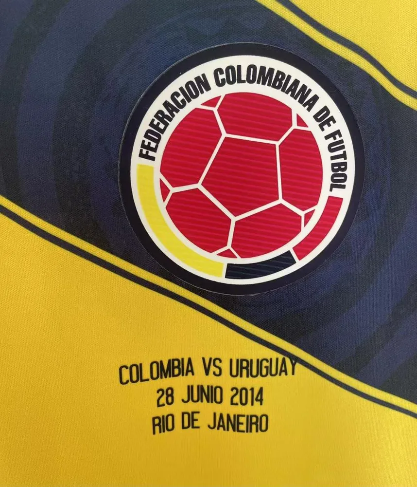 Colombia 2014 Retro Colombia Home Football Shirt 2014 — 6