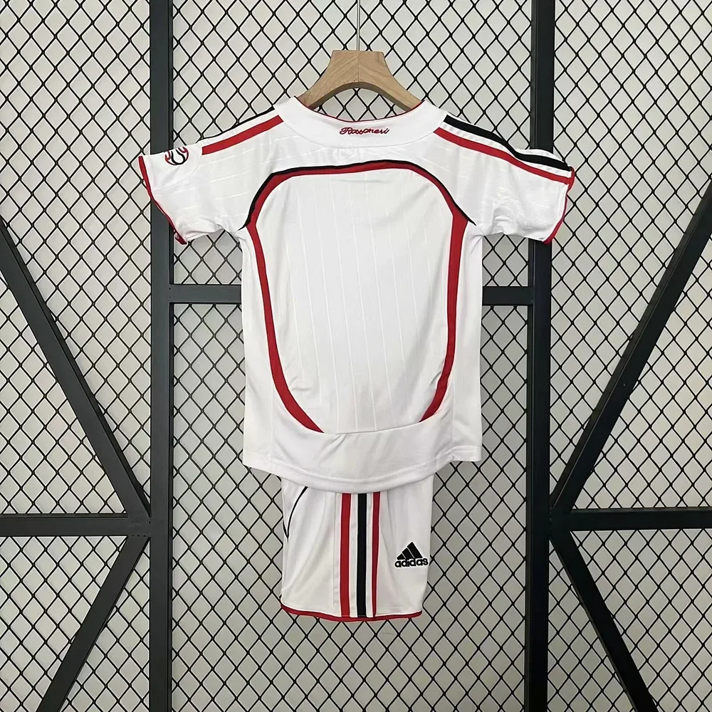 AC Milan 2005/2006 Retro AC Milan Visitante Camiseta de fútbol Talla infantil 2005/2006 — 2