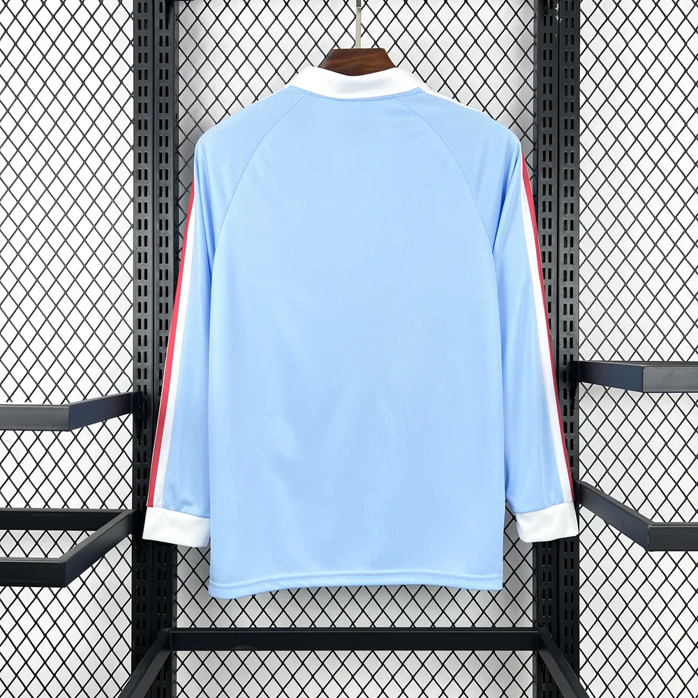 France 2026 France 120th Anniversary Blue Manga larga Retro Jersey 2026 — 2