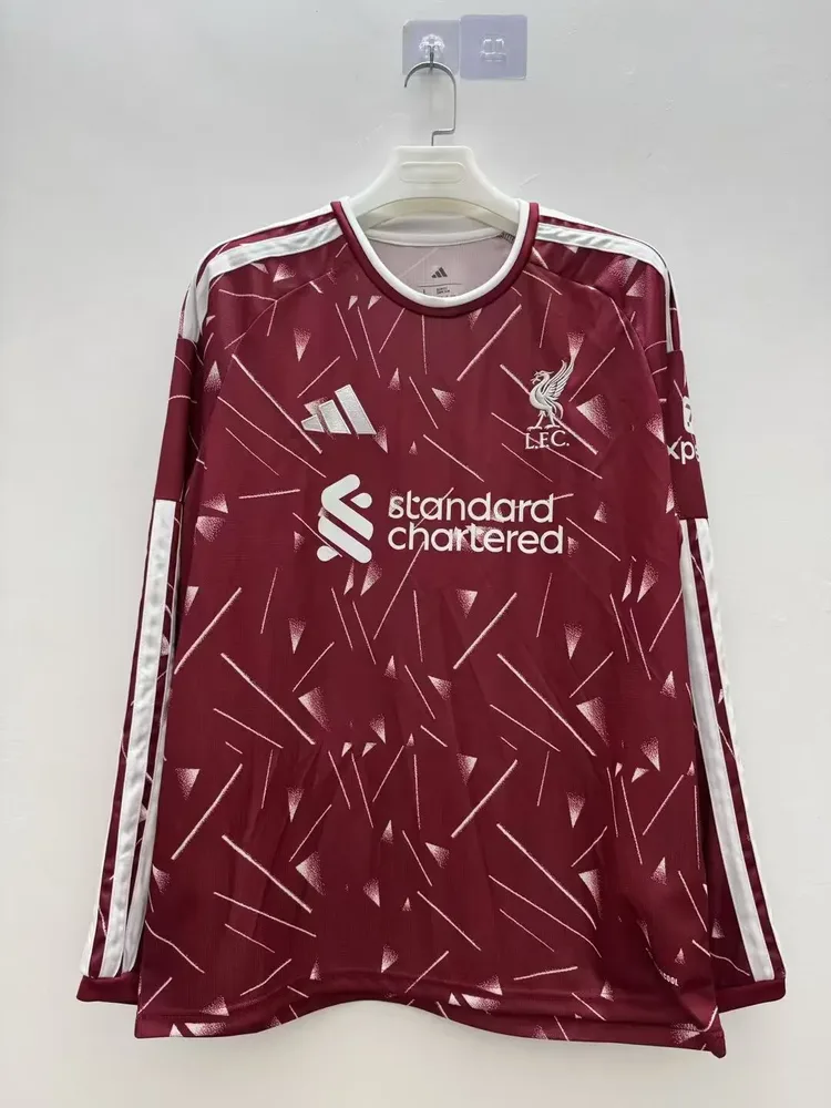 Liverpool 2026/2027 Long Sleeve Liverpool Home Soccer Jersey 2026/27