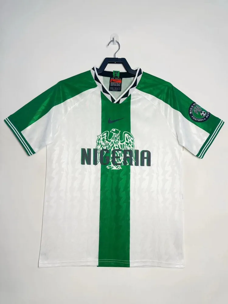 Nigeria 1996 Retro Nigeria National Team Visitante Camiseta de fútbol 1996