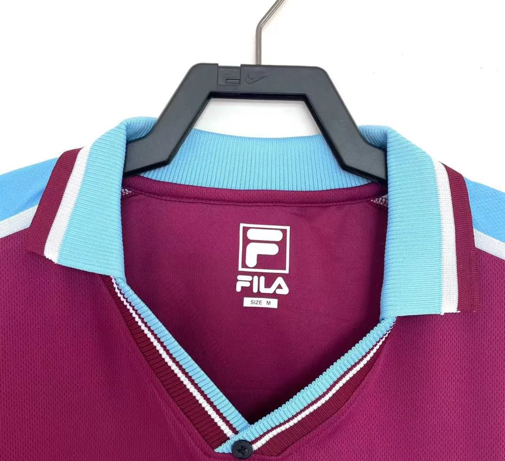 West Ham 1999-2001 Retro West Ham United Football Shirt Home 1999/2001 — 3