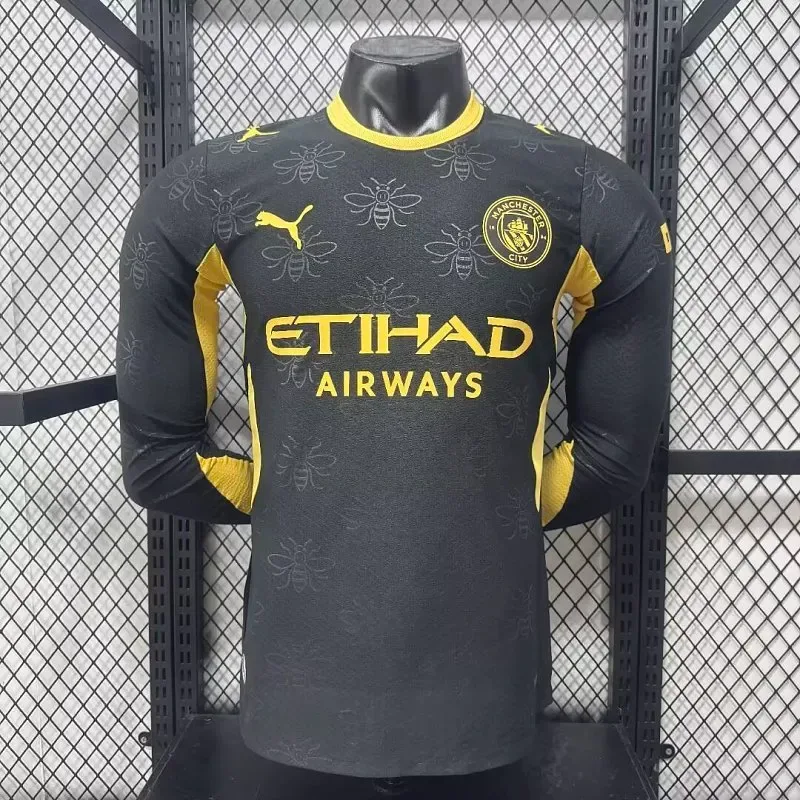 Manchester United 2026/2027 Long Sleeve Player Version Manchester United Away Football Jersey 2026/27
