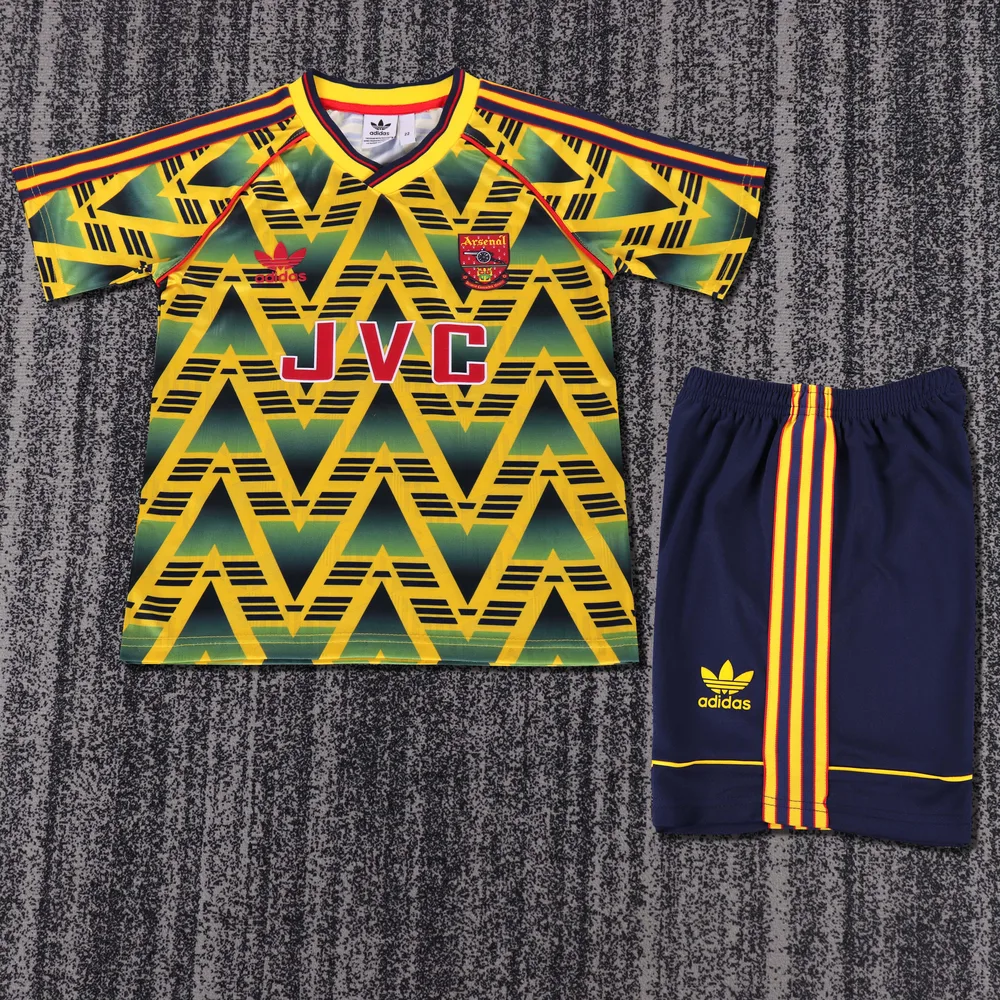 Arsenal 1991-1993 Retro Arsenal Visitante Camiseta de fútbol Talla infantil 1991/1993