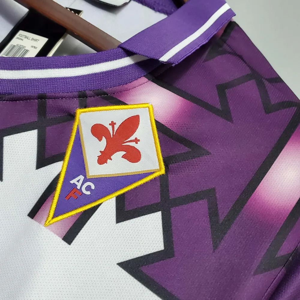 Fiorentina 1992/1993 Retro Fiorentina Visitante Camiseta de fútbol 1992/1993 — 7