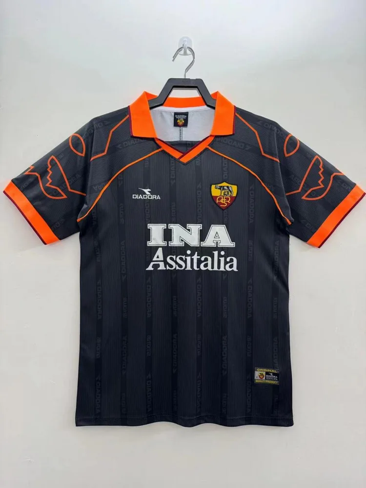 AS Roma 1999/2000 Retro Roma Visitante Camiseta de fútbol 1999/2000