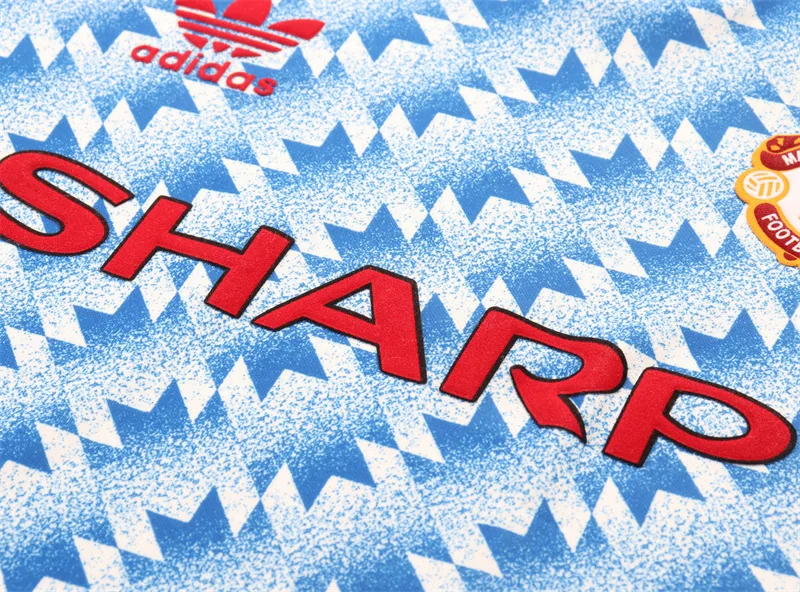 Manchester United 1990/1992 Retro Manchester United Away Football Shirt Kids Size 1990/1992 — 3