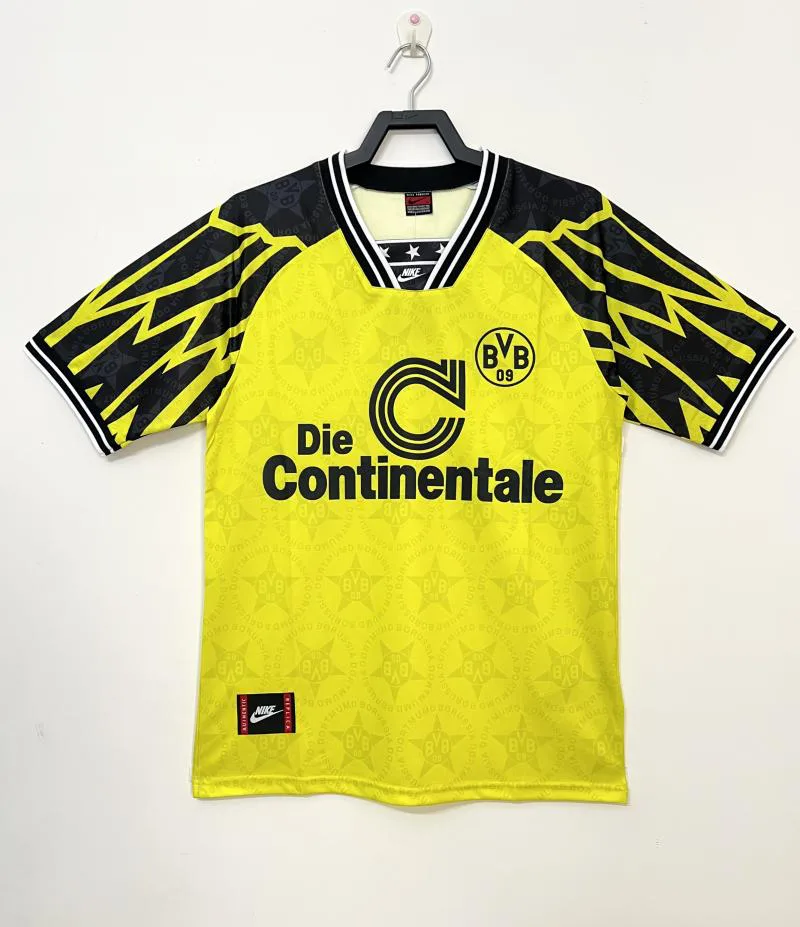 Borussia Dortmund 1994-1995 Retro Dortmund Home Football Shirt 1994/1995