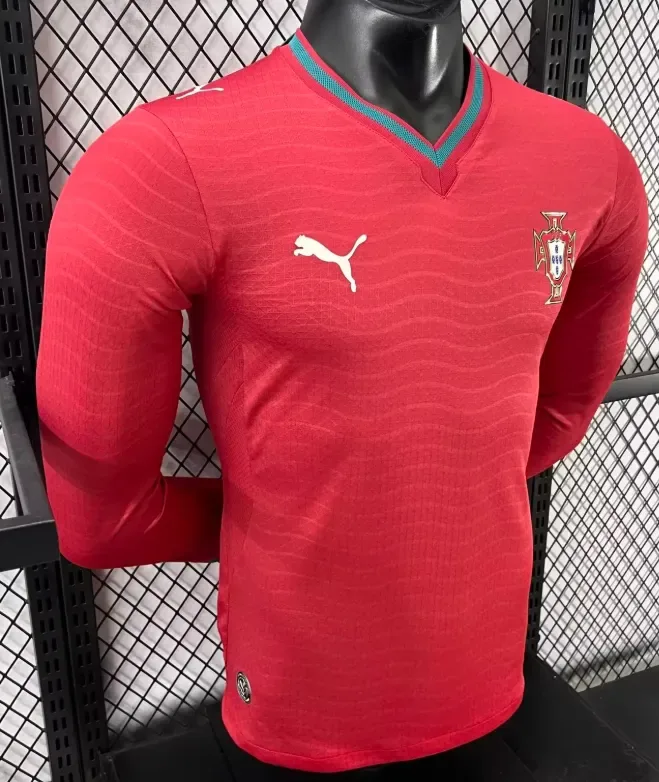 Portugal 2026/2027 Long Sleeve Player Version Portugal Home Football Jersey 2026/27 — 3