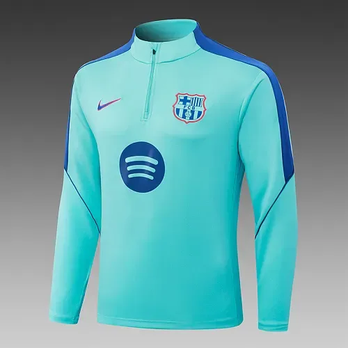 Barcelona 2026/2027 Barcelona Half-Pull Training Light blue Camiseta de fútbol Set 2026/27 — 3