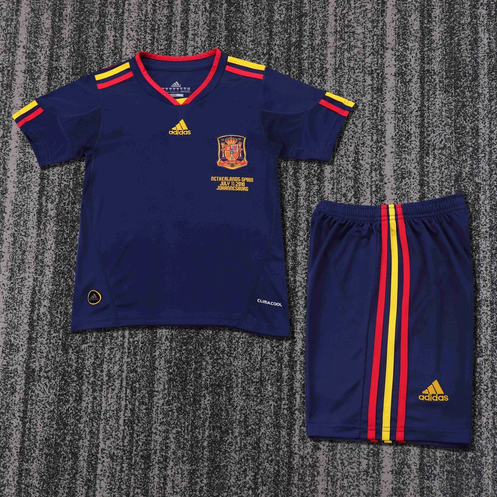 Spain 2010 Retro Spain Visitante Camiseta de fútbol Talla infantil 2010