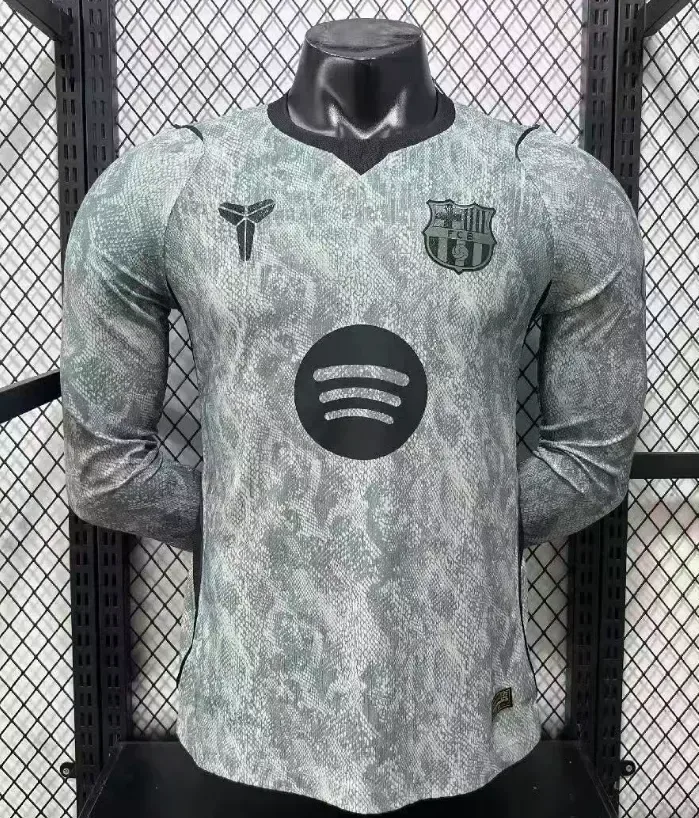 Barcelona 2026/2027 Long Sleeve Player Version Barcelona Goalkeeper Football Jersey 2026/27