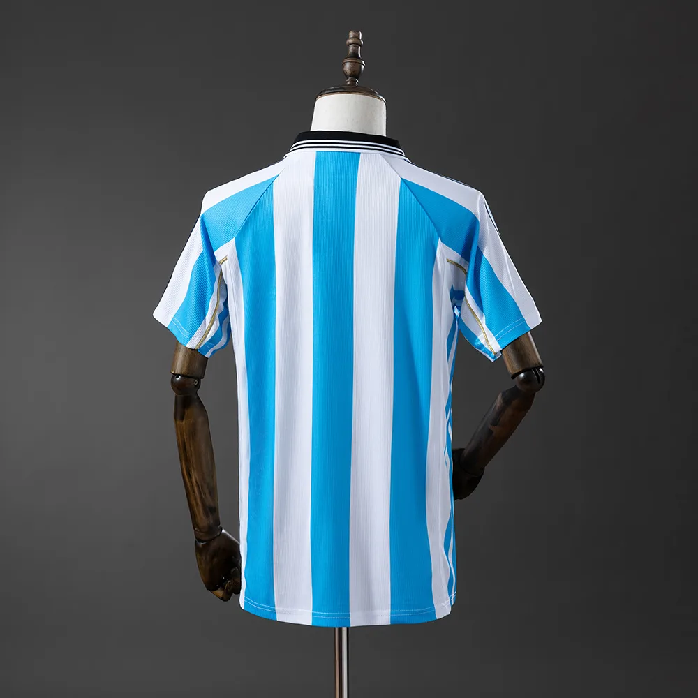 Argentina 1998 Retro Argentina National Team Local Camiseta de fútbol 1998 — 2