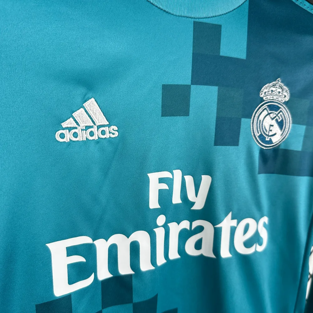 Real Madrid 2017/2018 Retro Long Sleeve Real Madrid Third Away Football Shirt Kids Size 2017/2018 — 3