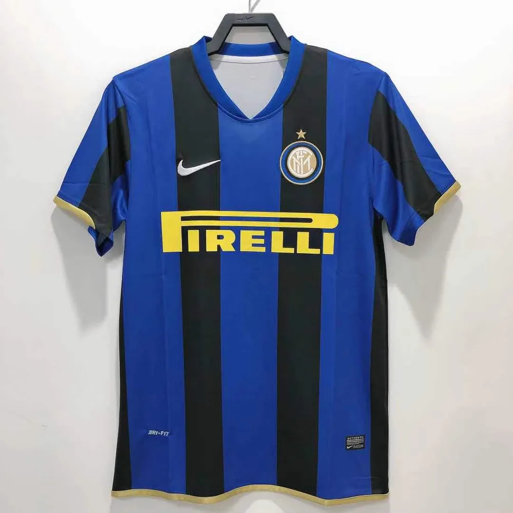 Inter Milan 2008/2009 Retro Inter Milan Local Euro Camiseta de fútbol 2008/2009