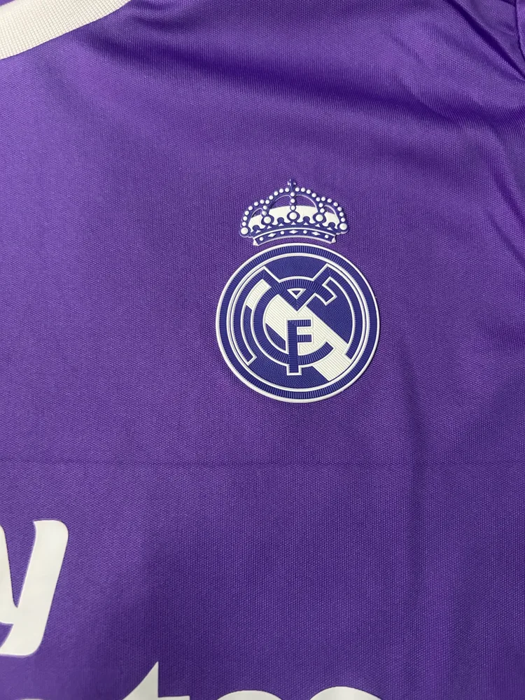 Real Madrid 2016/2017 Retro Long Sleeve Real Madrid Away Football Shirt Kids Size 2016/2017 — 5