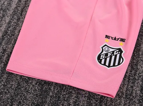 Santos 2012/2013 Long Sleeve Retro Santos Pink Football Jersey Kids Size 2012/2013 — 10