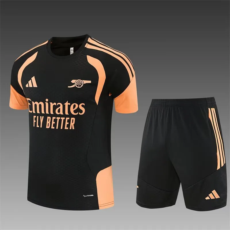 Arsenal 2026/2027 Arsenal Training Suit Orange Black Football Jersey 2026/27