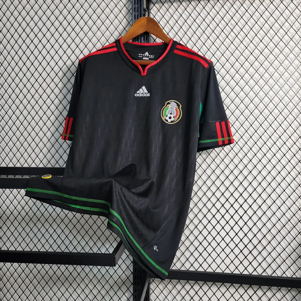 Mexico 2010 Retro Mexico Visitante Black Camiseta de fútbol 2010 — 5