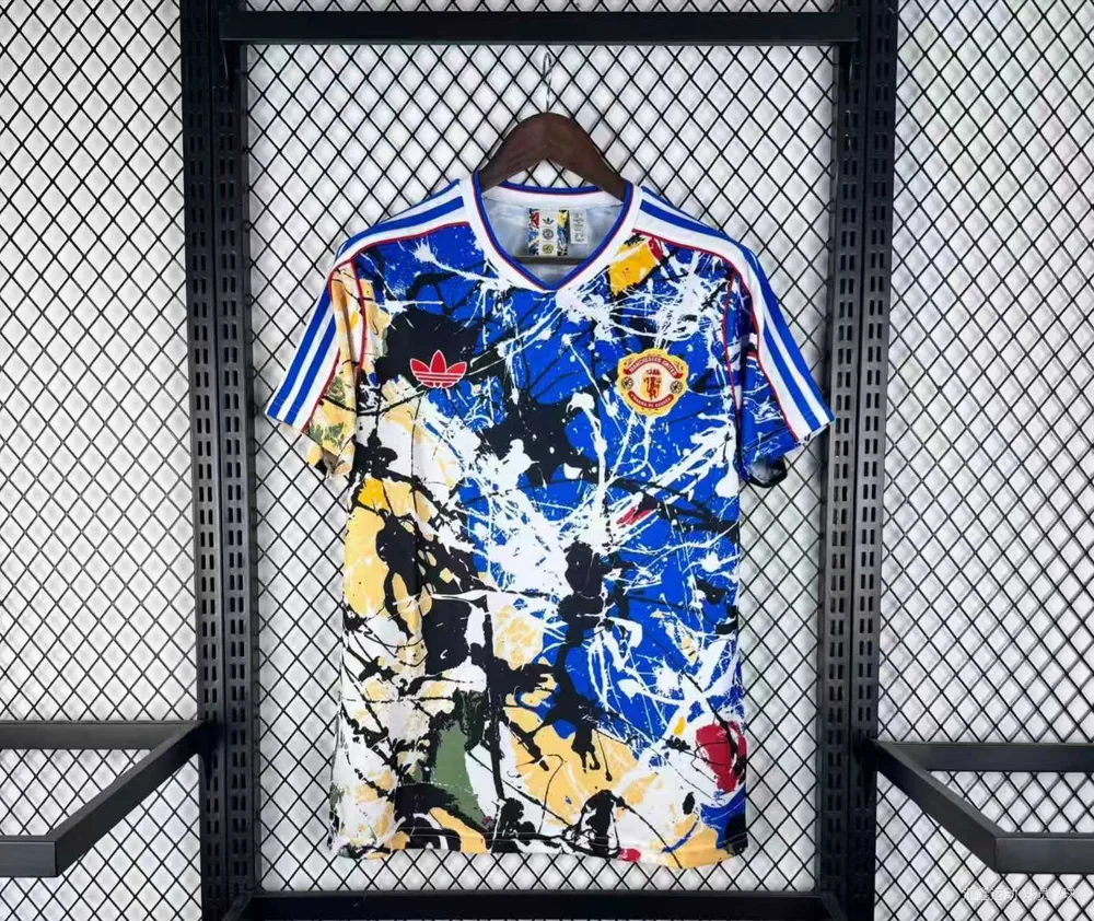 Manchester United 2026/2027 Manchester United x Stone Roses Football Shirt Blue 2026/27