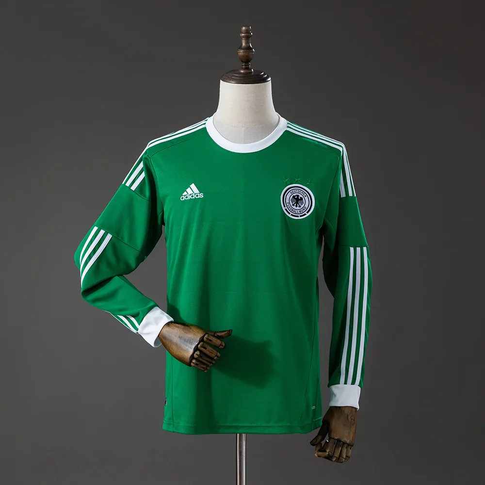 Germany 2012/2013 Retro Manga larga Germany Visitante Camiseta de fútbol 2012/2013