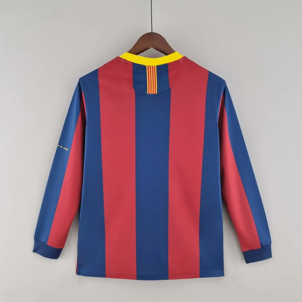 Barcelona 2010/2011 Retro Long Sleeve Barcelona Home Football Shirt 2010/2011 — 2