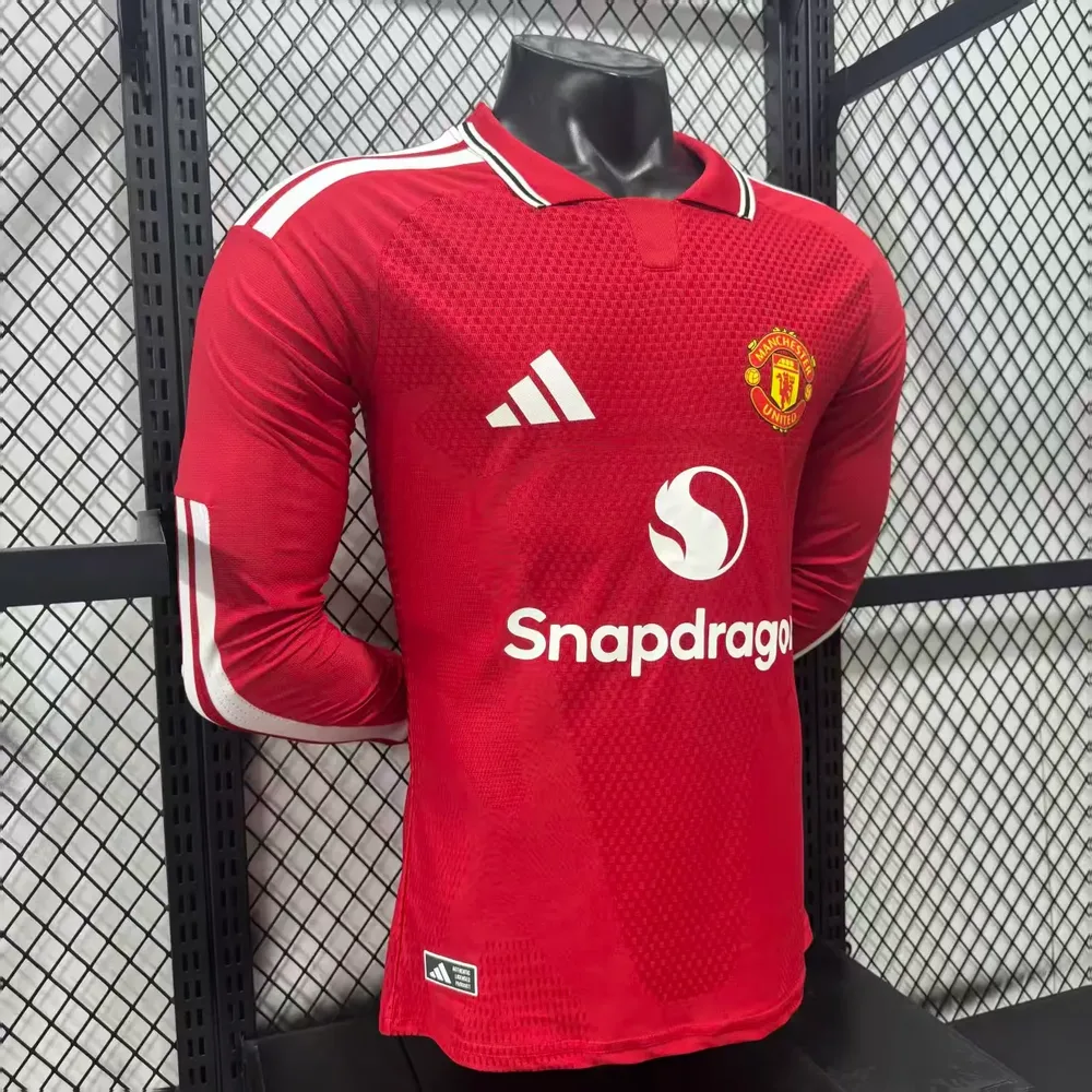 Manchester United 2026/2027 Long Sleeve Player Version Manchester United Home Football Jersey 2026/27 — 4