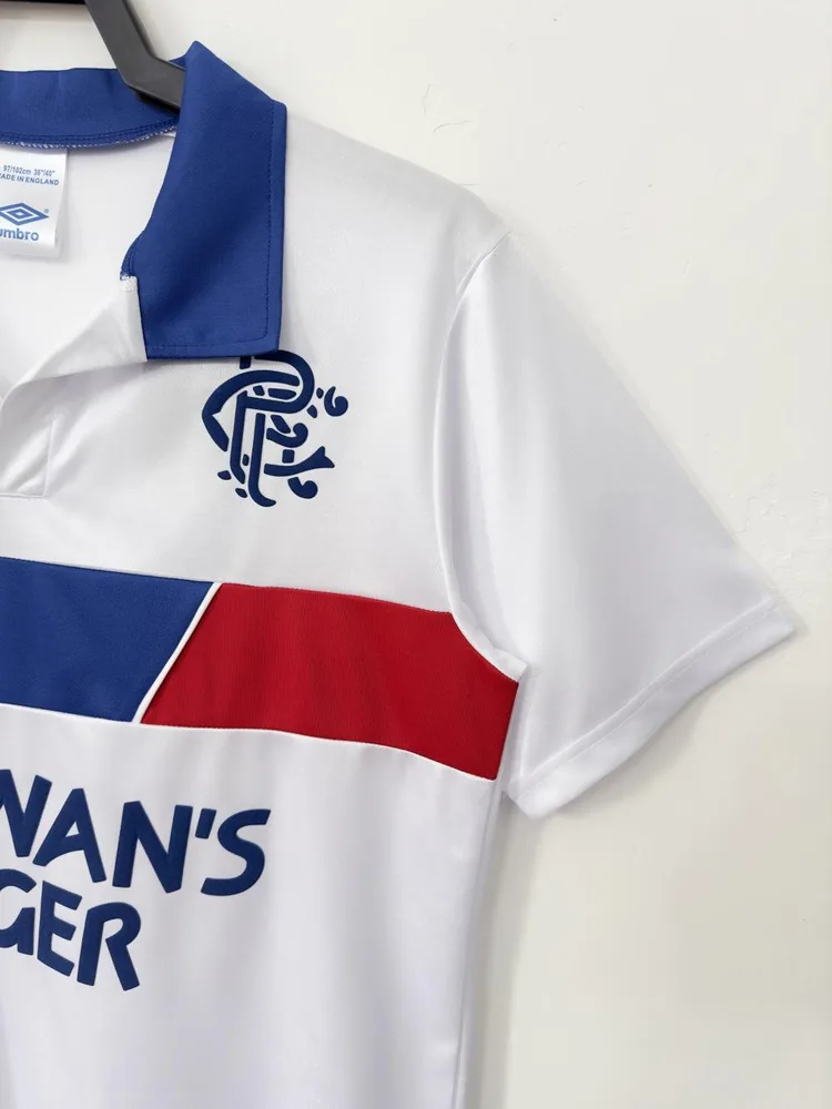Rangers 1993/1994 Retro Rangers Visitante White Camiseta de fútbol 1993/1994 — 5