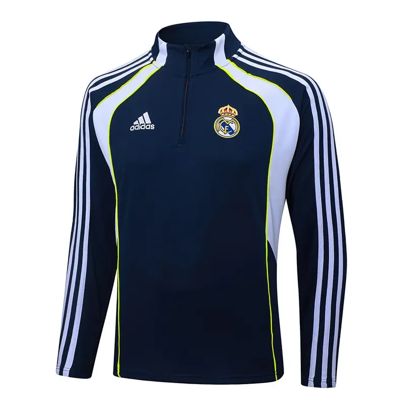 Real Madrid 2025-2026 Real Madrid Retro Royal blue Half-Pull Training Suit Football Shirt Set 2025/2026 — 3