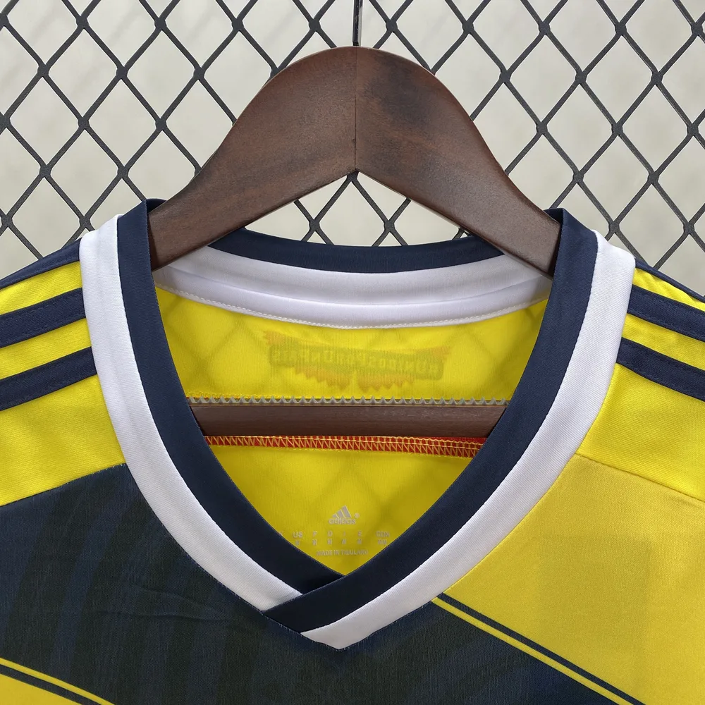 Colombia 2014 Retro Colombia Local Jersey 2014 — 6