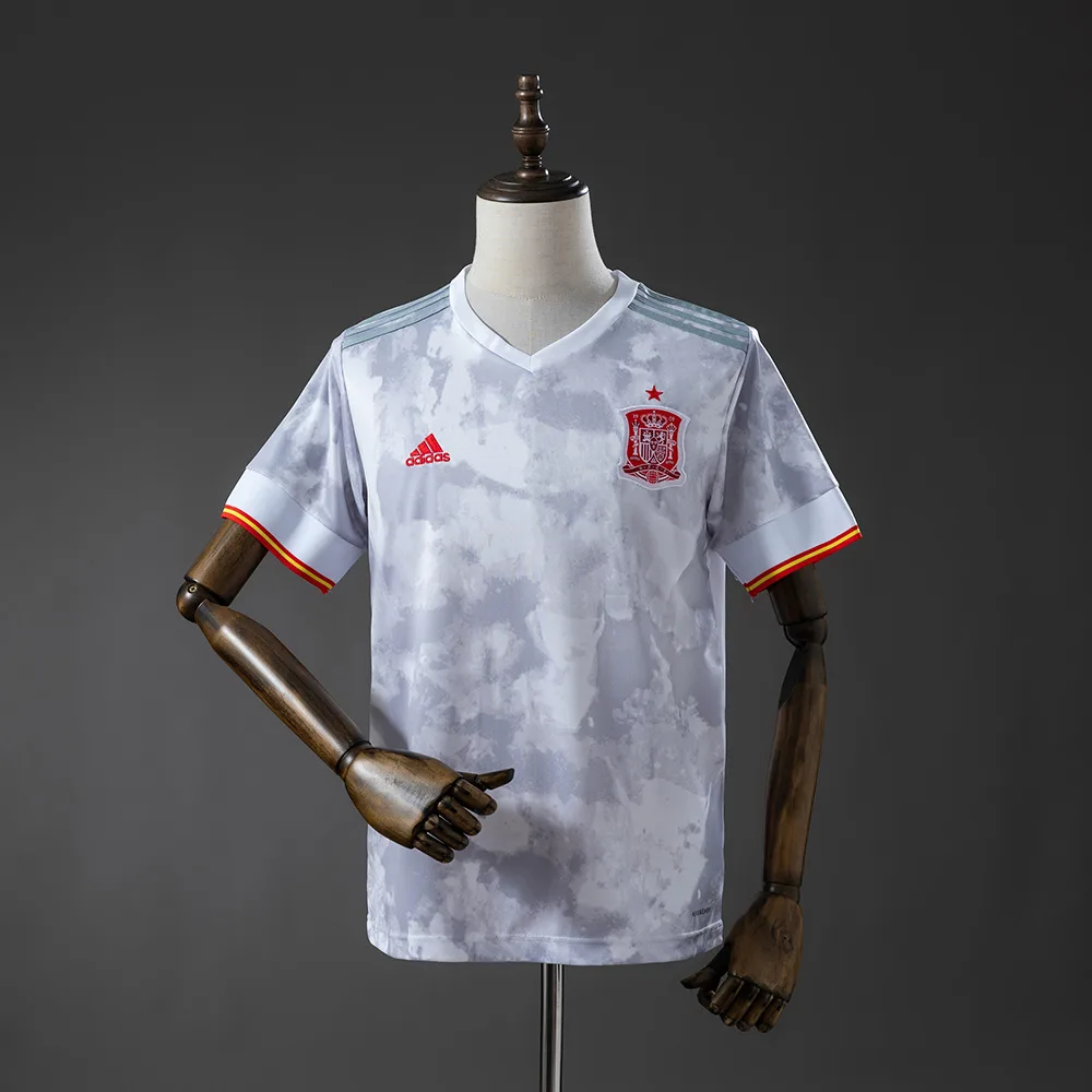 Spain 2021 Retro Spain Visitante Camiseta de fútbol 2021