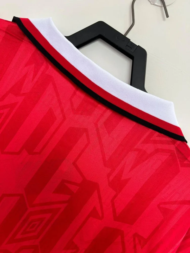 Manchester United 1992/1994 Retro Long Sleeve Manchester United Home Football Shirt 1992/1994 — 4