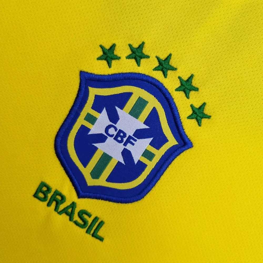 Brazil 2004 Retro Brazil Soccer Jersey Home 2004 — 6