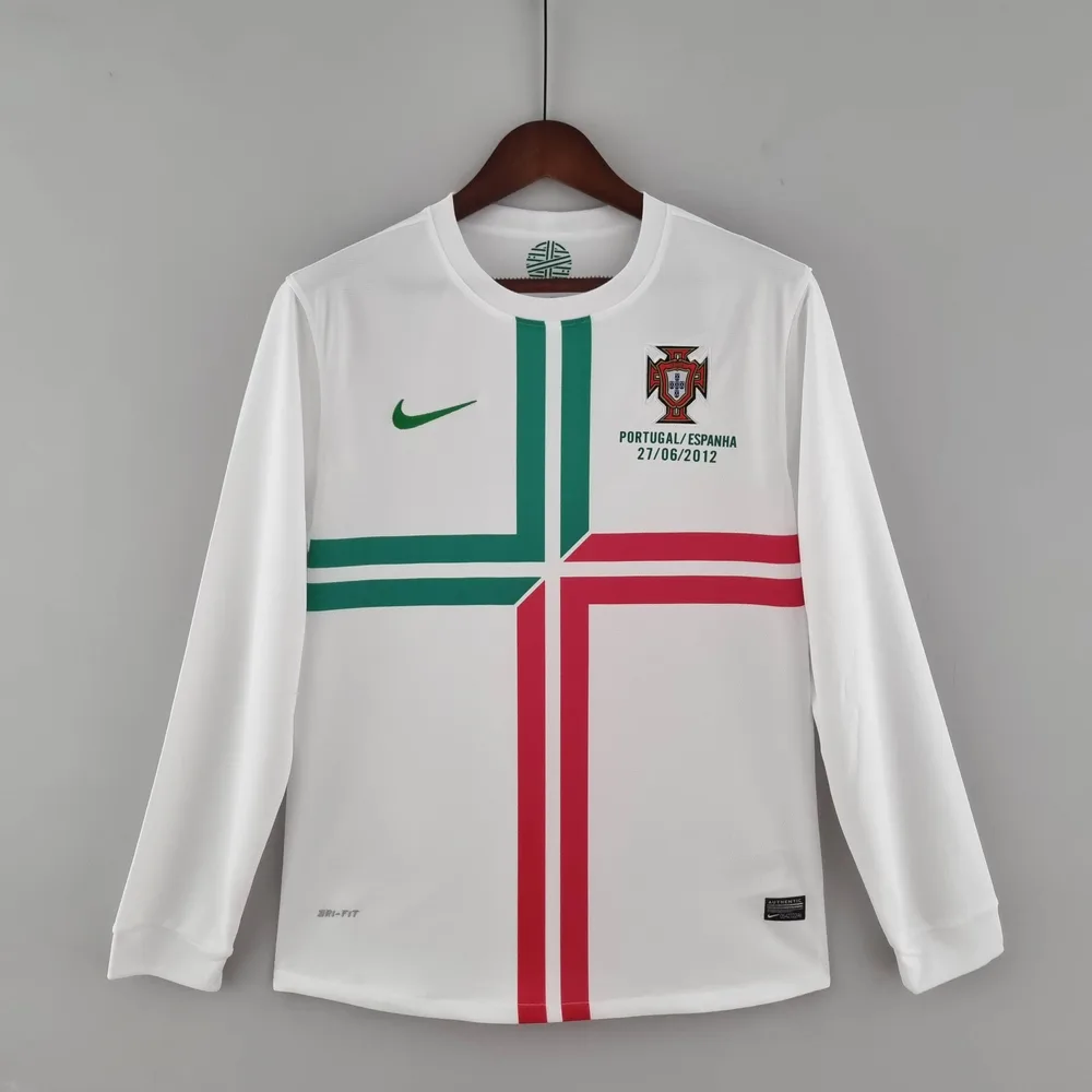 Portugal 2012 Retro Long Sleeve Portugal Away Football Shirt 2012