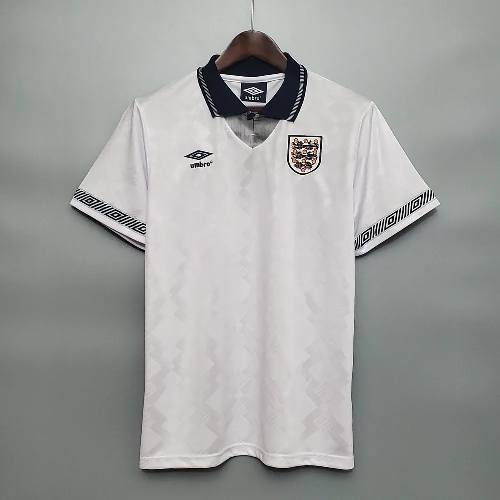 England 1990 Retro England Home Soccer Jersey 1990 — 1