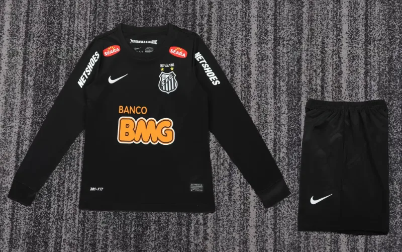 Santos 2012/2013 Retro Long Sleeve Santos Away Football Shirt Kids Size 2012/2013