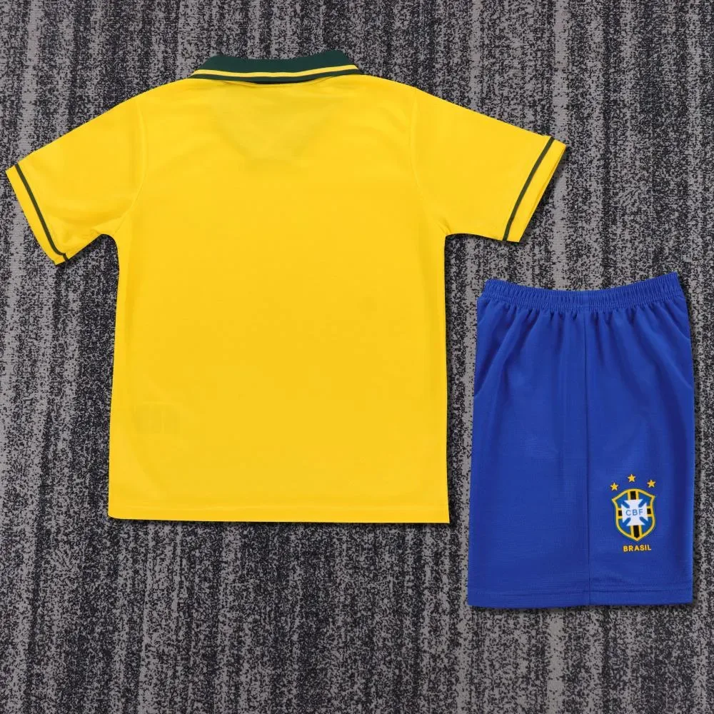 Brazil 1994 Retro Brazil Home Football Shirt Kids Size 1994 — 2