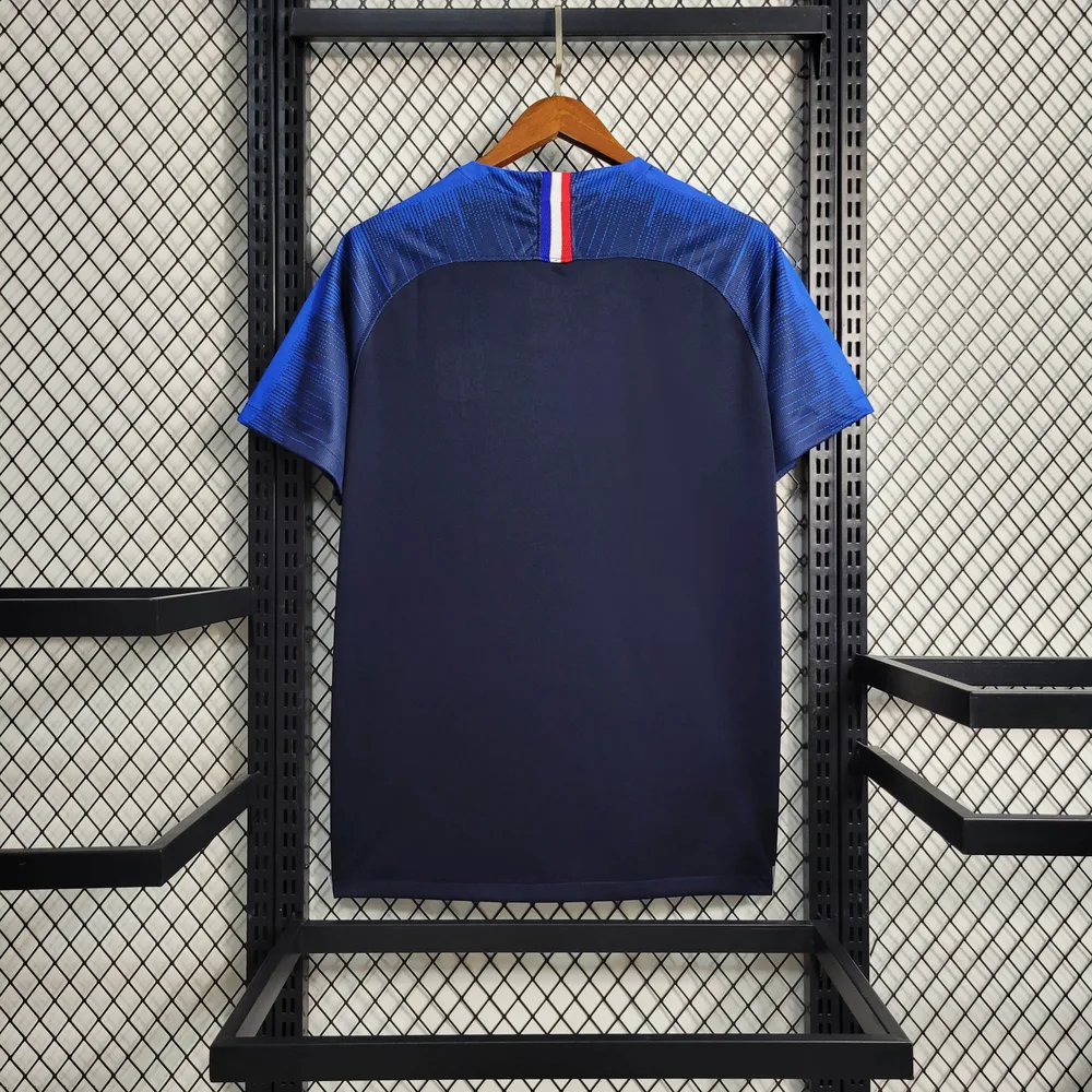 France 2018 Retro France Home Football Shirt 2018 — 4