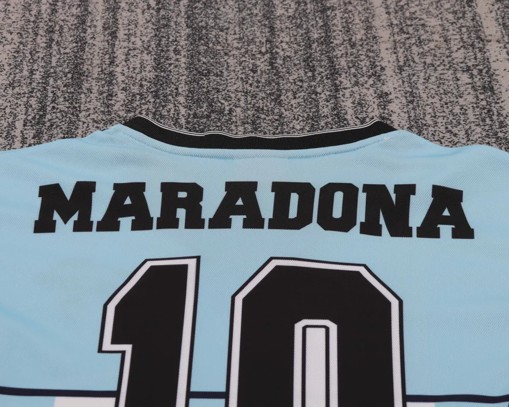 Argentina 2001 Retro Argentina National Team Maradona Commemorative Edition Jersey Kids Size 2001 — 4