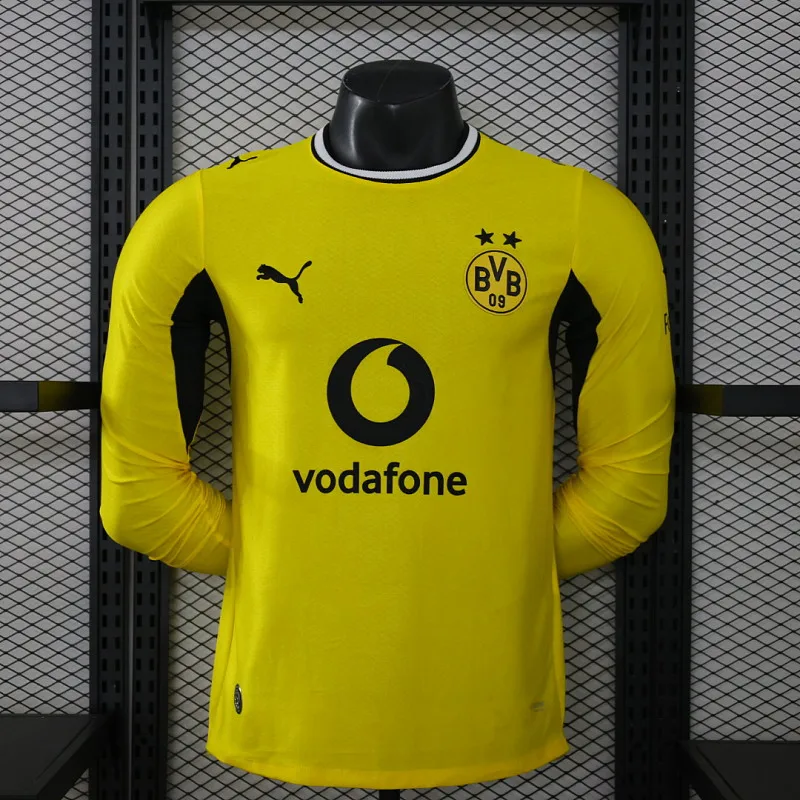 Borussia Dortmund 2026/2027 Long Sleeve Player Version Dortmund Home Football Shirt 2026/27