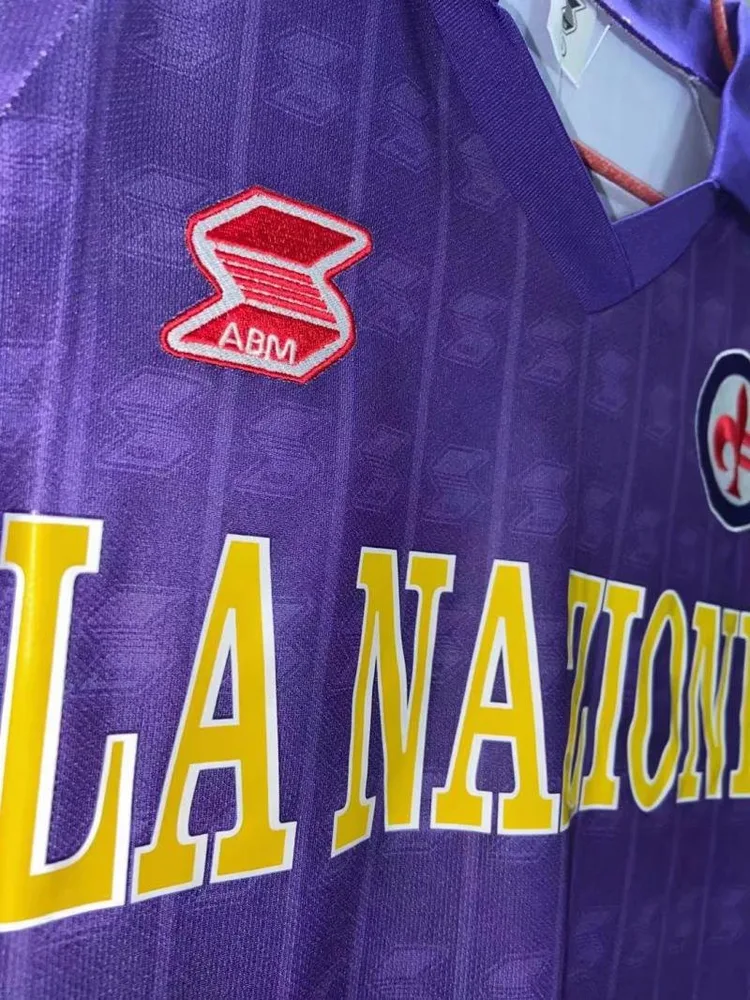 Fiorentina 1989/1990 Retro Fiorentina Home Soccer Jersey 1989/1990 — 3