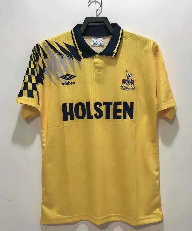 Tottenham 1991/1993 Retro Tottenham Hotspur Visitante Camiseta de fútbol 1991/1993