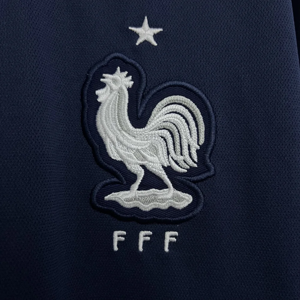 France 2014 Retro Long Sleeve France Home Football Shirt 2014 — 7