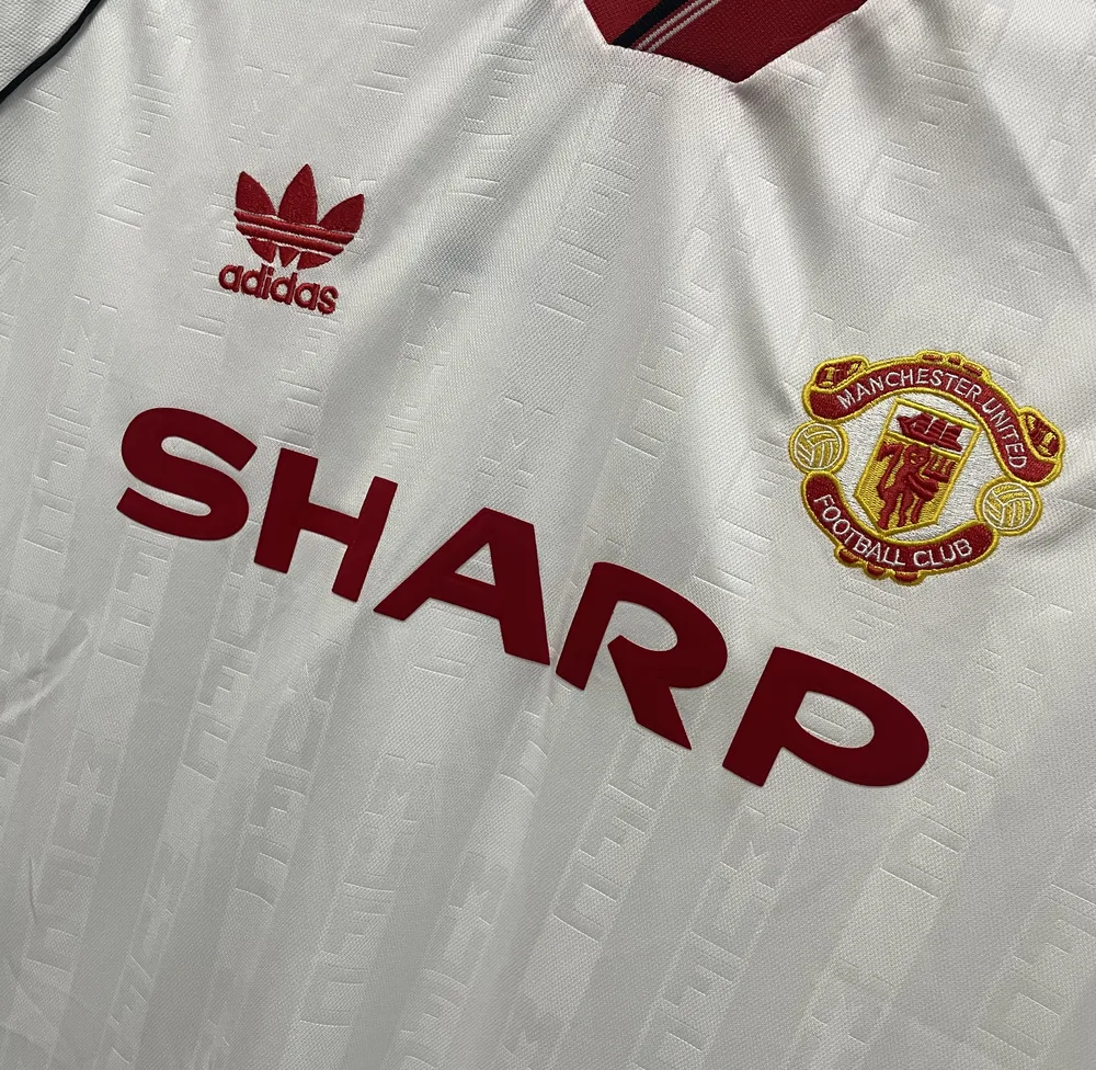 Manchester United 1988/1990 Retro Manchester United Away Football Shirt 1988/1990 — 4
