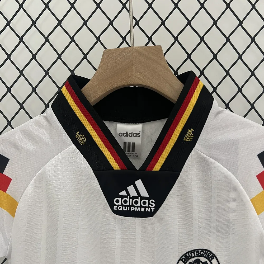 Germany 1992 Retro Germany Home Football Shirt Kids Size 1992 — 5