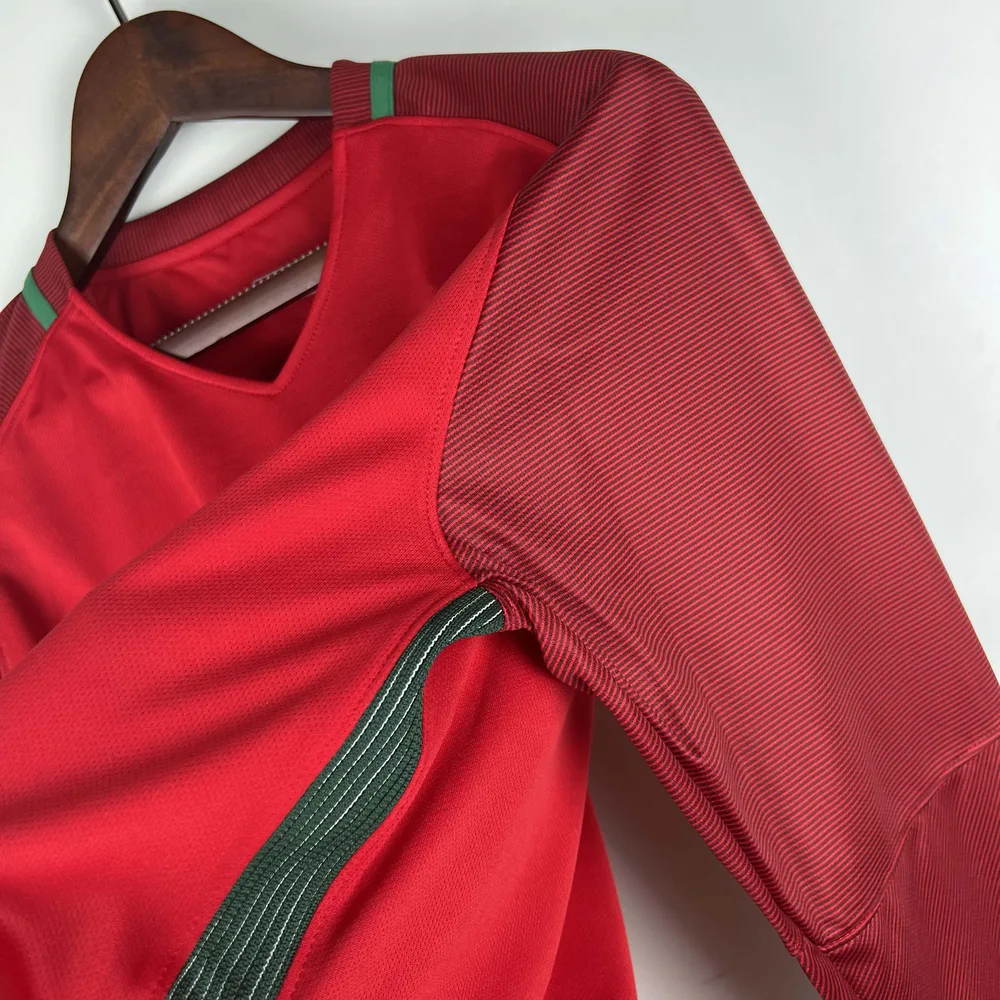 Portugal 2016 Retro Long Sleeve Portugal Home Football Shirt 2016 — 7